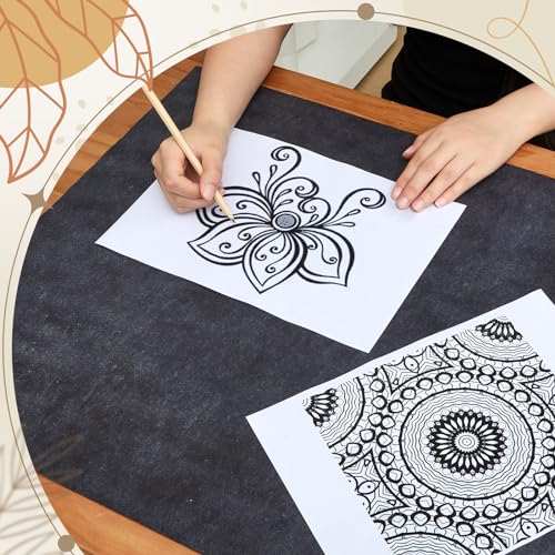 Dinifee 5 Sheets Large Carbon Paper for Tracing 20.3 x 36 Inch, Black - size: 20.3 x 36 Inch
