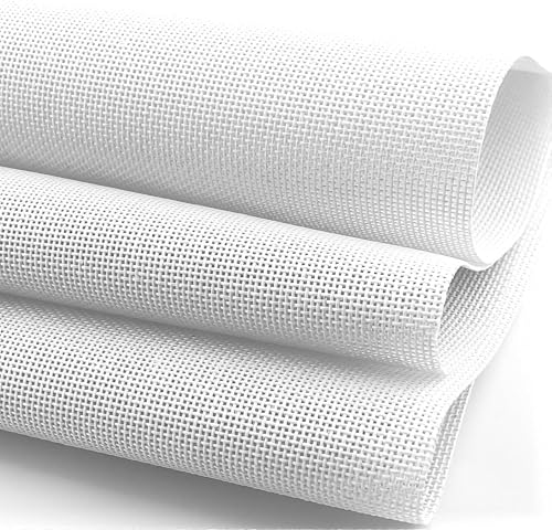 14 Mesh White Needlepoint Canvas - 20" x 20.5" Premium