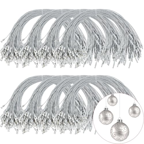 Shappy 1000 Pcs Christmas Ornament Hooks, Silver - color: Silver