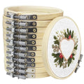 4 Inch 12Pcs Small Embroidery Hoops, Round Hoop Rings Bulk, for Cross Stitch - style: 4IN/10CM
