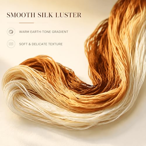 Mulberry Silk Floss Embroidery Thread Floss-Cross Stitch Threads China Silk Woven Jewelry Threads DIY Sewing Kits (58) - color: 58