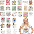 Floral Bible Verse DTF Transfers, Ready to Press Iron on Decals for Shirts - color: Bible073