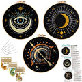 Louise Maelys 3 Pack Celestial Tarot Embroidery Kit Moon Evil Eye - color: kit-7
