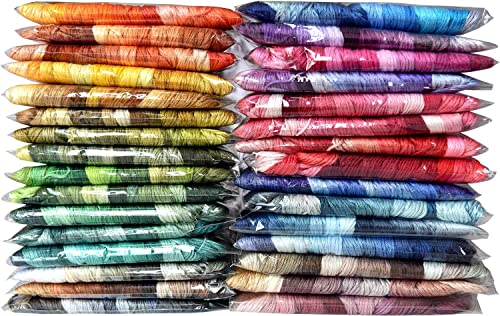 All 447 Color Embroidery Floss - Cross Stitch Threads - Friendship Bracelets Floss - Crafts Floss… - color: 447 dmc colors