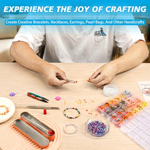 kdafio Big Eye Beading Needles Set, Long Straight Bead Needles - style: 58 Pcs