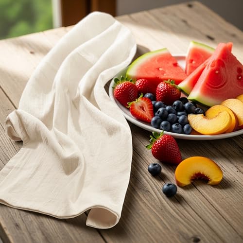 Utopia Kitchen Natural Flour Sack Towels [6 Pack - 28 x 28 Inch]100% Cotton - color: Natural, size: 6 Pack
