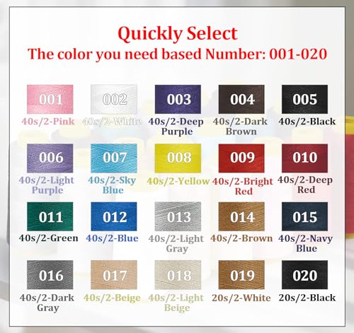 1800 Yards Serger Thread-Yellow, All Purpose Thread for Sewing - color: 008-Yellow, size: 40S/2