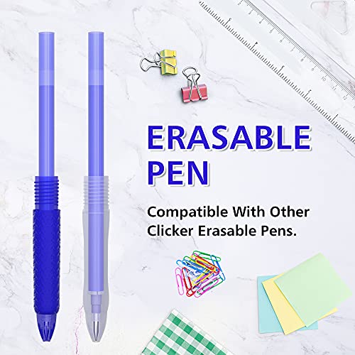 Vanstek 12 Blue Erasable Gel Pen Refills, Gel Ink Refills Compatible with Erasable Pens, Fine Point 0.7 mm, Perfect for Writing Planner & Crossword Puzzles - color: 12 Pack Blue Refills