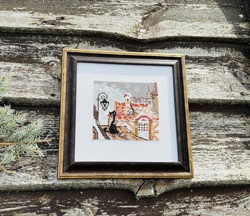 RIOLIS 610 City and Cats Counted Cross Stitch Kit 5.12 x 5.12 in - style: City and Cats 610