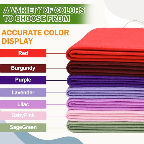 XSEINO Sage Green Large Felt Fabric 108" X 36 "(3 Square Yards), 1.4 mm Thick Soft Felt Fabric Sheet for Crafts, Green Series Colors Soft Nonwoven Fabric, Fit for Decoration, Sewing, DIY Crafts - color: Sage Green