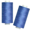 All Purpose Polyester Sewing Thread-2 Spools for Hand and Machine Sewing(Indigo Blue) - color: Indigo Blue