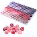 120 Pcs Pre-Wound Bobbins Sewing Thread 120 Colors (Pink) - color: Pink