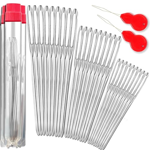 Large-Eye Blunt Needles, Sewing Needles, Embroidery Thread Needle - color: 27 PCS