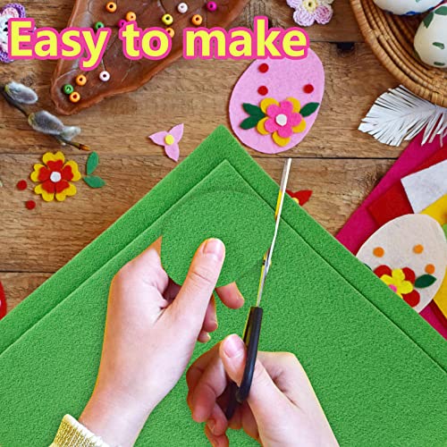 Jtnohx Color Felt Fabric Soft Felt Sheets for Crafts Light Green 20Pc 1.4mm - color: Light Green