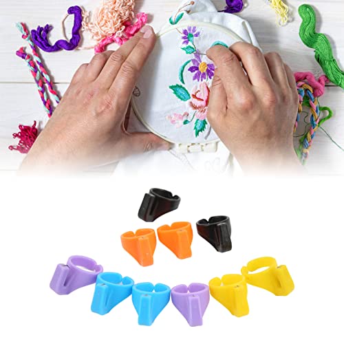 GLOGLOW 10Pcs Ring Thread Cutter, Portable Quilting Tool