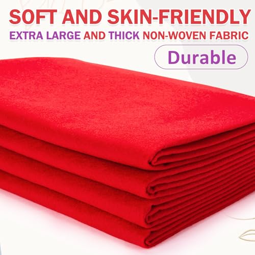 XSEINO Red Felt Fabric 180" X 36 "(5 Square Yards), 1.4 mm Thick Soft Felt Fabric Sheet for Crafts, Red Series Colors Soft Nonwoven Fabric, Fit for Decoration, Sewing, DIY Crafts - color: Red, size: 5 yard pre cut