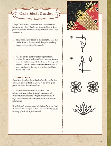 Embroidery & Patchwork Revisited: An Illustrated Guide to Hand Stitching (Landauer) Block Templates, 19 Basic Stitches, Small Practice Projects, Patterns, and More