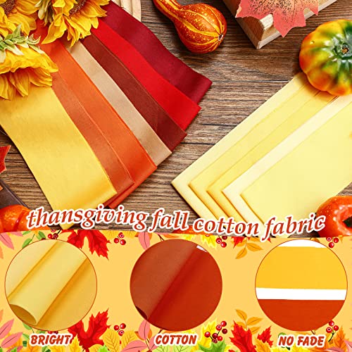 Hosuly 40 Pcs Fall Fabrics Orange Yellow Red Jelly Quilting Strips Roll - color: Fall Harvest