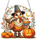 ZeeLionArt Hanging Diamonds Art kits for Adults,Thanksgiving turkey Pendant Diamonds Painting Art Kit,6.8x7.1inch Acrylic Diamonds Painting Board Kit Ornament, Special Crystal Diamond Hanging Ornament - color: DP04381
