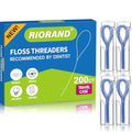 RioRand Orthodontic Floss Threaders for Braces - size: 50 Count (Pack of 4)