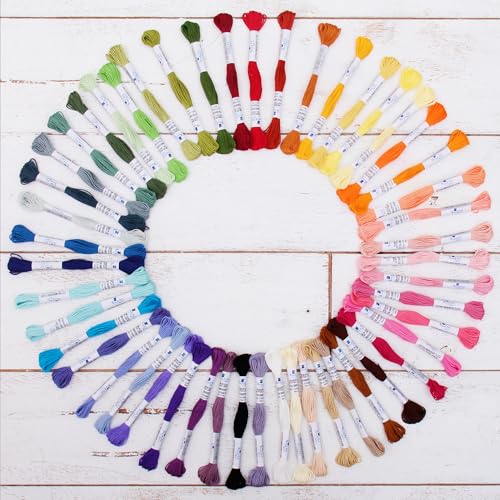 ThreadArt Embroidery Floss Kit in 50 Colors - Six Strand Set - color: 50 COLOR SET