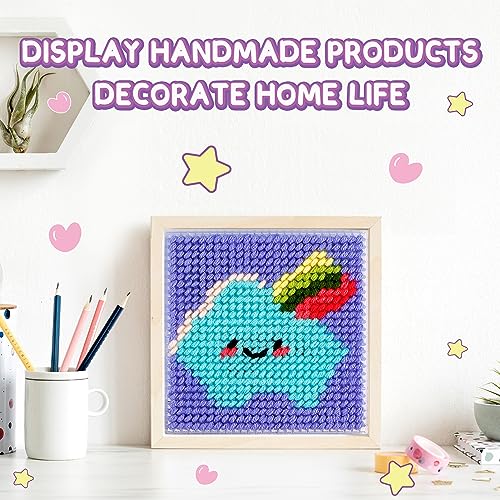 Caydo 8-in-1 Cross Stitch Kit for Beginners Kids, Beginner Cross Stitch Kit