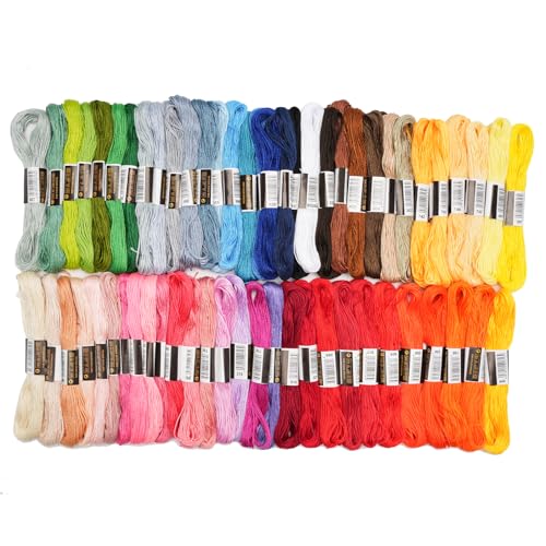 70 Skeins Embroidery Thread Friendship Bracelet String Floss Kit Yarn