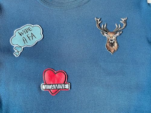 Embroidered Iron on Patches Applique, Deer Patches - color: Deer