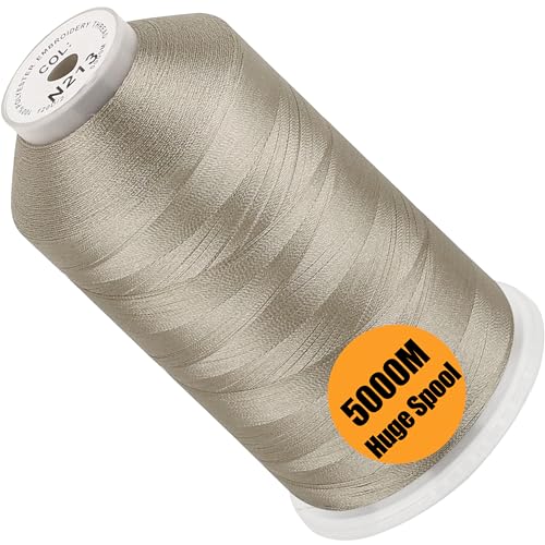 New brothread Huge Spool Embroidery Machine Thread-Beige Fits Janome Color - color: Beige-N213