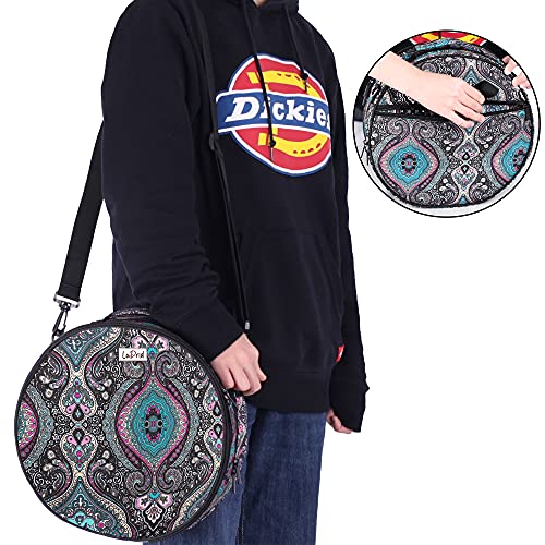 LoDrid Embroidery Bag, Double-Layer Embroidery Project Storage Bag, Totem