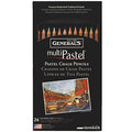 FACTIS General Pencil 4401-24A Multi Pastel Pencils, 24-Pack