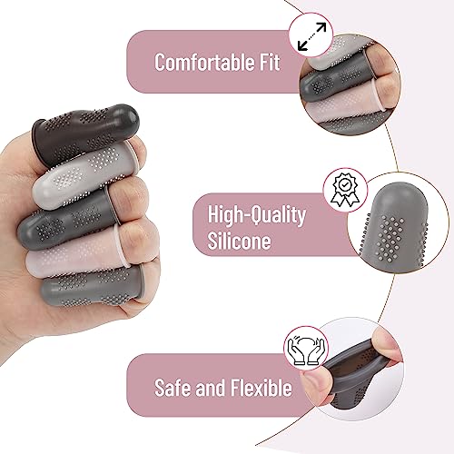 Mr. Pen- Hot Glue Gun Finger Protectors, 24 pcs, Black and White Shades - color: Black & White Shades, size: 24 pcs
