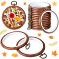 Burbell 15 Pcs Embroidery Hoops Round Wood Frame Cross Stitch,3 Inch - size: 3 Inch