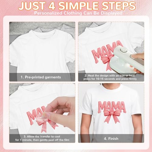20Pcs Mothers Day Dtf Transfers Ready to Press Best Mom Ever Iron on Transfers for Tshirts Floral First Mother's Day Transfer Vinyl Stickers for Clothing Pillows Bag DIY Crafts - color: Mothers Day