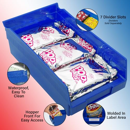Akro-Mils 30130 Heavy Duty Plastic Shelf Bins, 12"x 6.5"x 4", Clear, 12-Pk - color: Clear