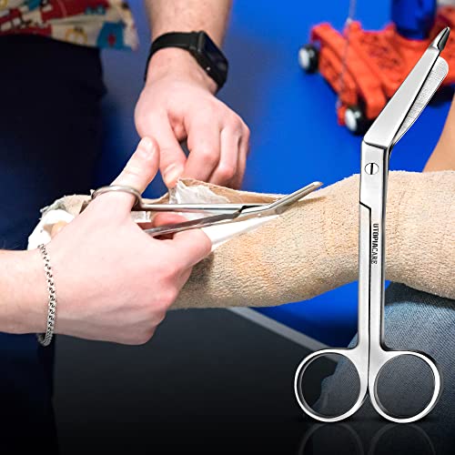 Utopia Care Bandage Scissors, 7.5 Inch Stainless Steel Shears for First Aid and Professional Use – Silver - size: 7.5 Inches