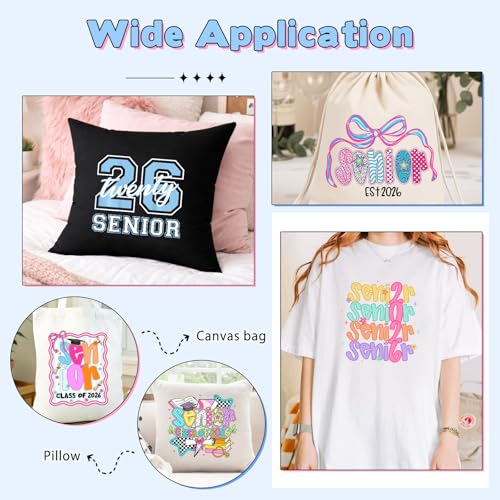 Senior Iron on Transfers Heat Transfer Viny 21pcs - color: halloween patterned
