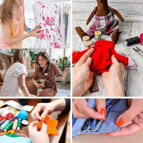 Printing Vines Sewing Project Kits,Travel Portable Sewing Set with Zipper Sewing Case,87 PCS Professional Sewing Supplies Accessory for Adults,Emergency, Home - color: 87PCS-Vines