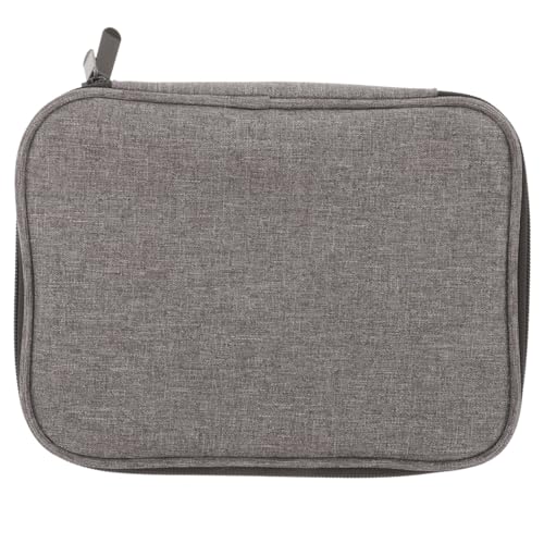Healifty Circular Knitting Needle Case Wire Loop Needle Bag with Multi-Compartment Organizer for Crochet Hooks Knitting Accessories and Circular Storage Portable Craft Carrying Bag 8.66X6.69X1.77In