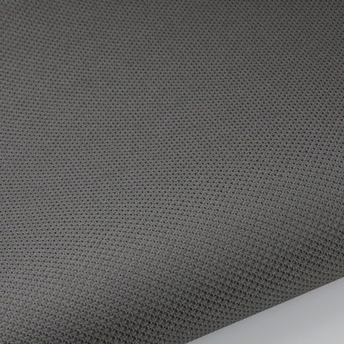 59" x 1 Yard 14ct Counted Cotton Aida Cloth Cross Stitch Fabric (Dark Grey) - color: Dark Grey