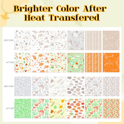 Boho Sublimation Ink Transfer Sheets 12 Sheets 12'' x 10''Green Sublimation Paper Boho Pattern Transfer Sheets for Mugs Tumblers DIY - color: green boho