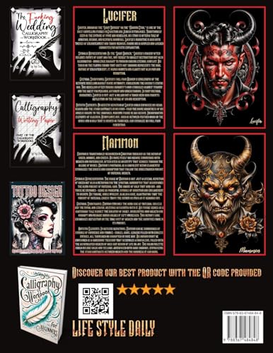 Tattoo Design Book - Demonology: A Comprehensive Exploration of Crafting Demonic Tattoos Inspired by Ancient Lore