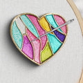 Needle Minder Magnet, Magnetic Needle Minder, Needle Minders Magnetic Cross Stitch Accessories, Magnetic Needle Holder, Life Tree, Butterfly, Cats, Owl, Heart (Love) - size: LOVE