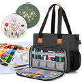 LUXJA Embroidery Project Carrying Bag, Black - color: Black