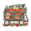 Harvest Wagon Beaded Counted Cross Stitch Ornament Kit Mill Hill 2019 Autumn Harvest MH181924