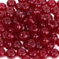 5x8mm 100Pcs Natural Smooth Red Chalcedony Rondelle Beads for Jewelry Making Loose Spacer Abacus Disk Beads Gemstone for Bracelets Necklace DIY Crafts - color: Smooth Red Chalcedony