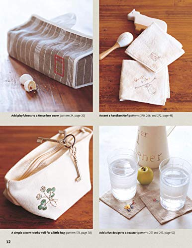 500 Simply Charming Designs for Embroidery: Easy-to-Stitch Monograms and Motifs (Design Originals) Patterns for the Home, Holidays, Food, Animals, and Borders, with Stitch Guide and Gallery