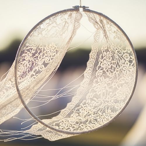 Caydo 3 Pieces Embroidery Hoops with Metal Screw Tool, 8 Inch to 12 Inch Bamboo Embroidery Hoop Set for Embroidery and Sewing, Large Cross Stitch Hoop for Home Crafts and Ornaments - style: 8+10+12 INCH