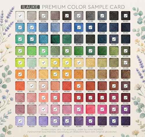 ilauke 50Pcs Bobbins Sewing Thread with Case, SizeA Class15 - color: 50 color