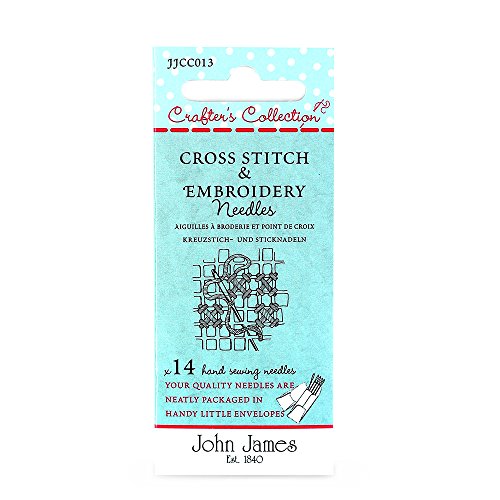 John James Crafters Collection Cross Stitch & Bead Embroidery Needles